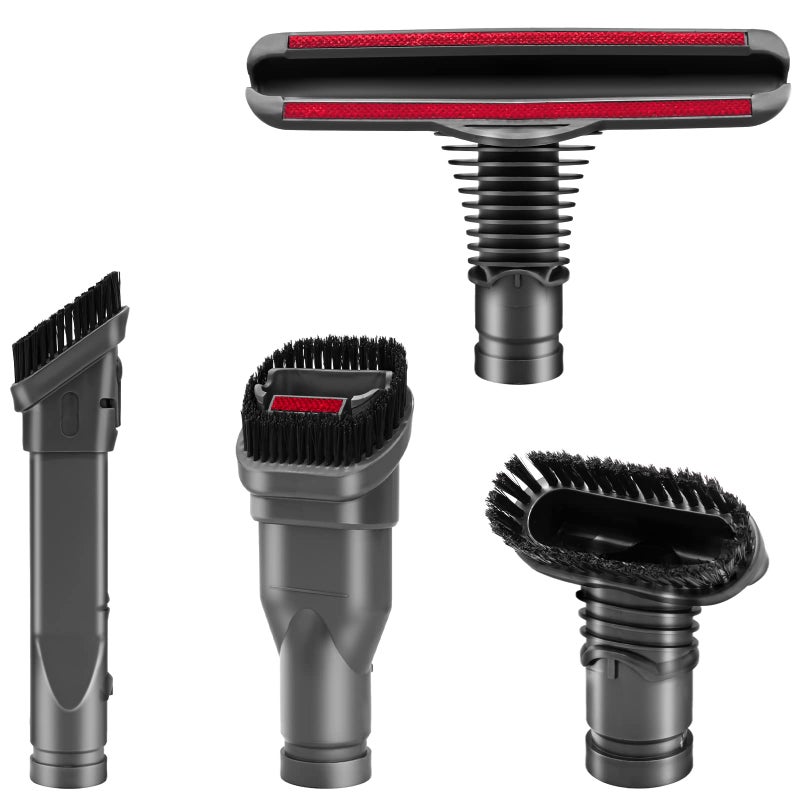 Coodss Replacement Attachments Tools Kit for Dyson V6 DC24 DC33 DC35 DC39 DC44 DC58 DC59 DC62 DC74, Dyson Cordless Vacuum Accessories (4 Pcs Set Brush Kit) - Image 1